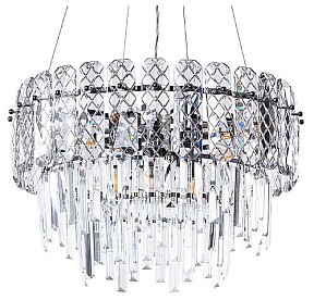 Подвесная люстра Arte Lamp Nicoletta серый арт. A1051SP-8CC