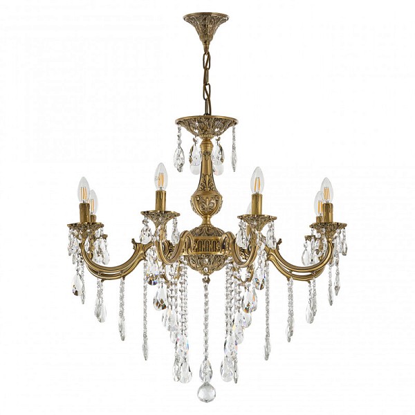Подвесная люстра Bohemia Ivele Crystal AL7801 золото арт. AL78101/8/250 B FP