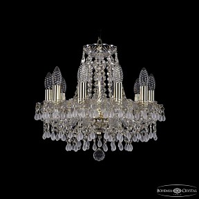 Подвесная люстра Bohemia Ivele Crystal 1410 золото арт. 1410/10/141 G V0300