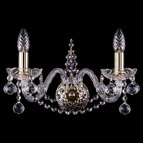 Бра Bohemia Ivele Crystal 1411 золото арт. 1411B/2/160/G/Balls
