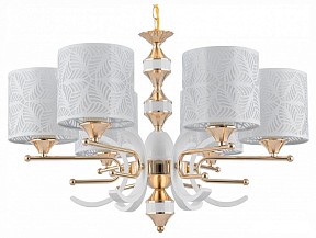 Подвесная люстра Arte Milano Florentia-2097 белый арт. 302097/6 Wh/Gd
