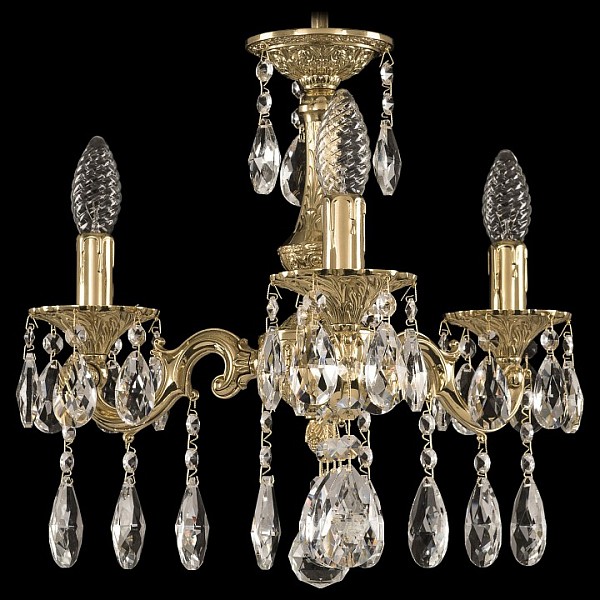 Подвесная люстра Bohemia Ivele Crystal 7201 золото арт. 72101/3/125 A G