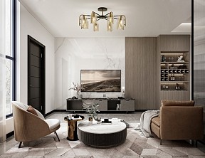 Люстра на штанге Escada Elegant черный арт. 671/8P