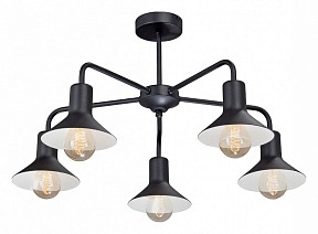 Люстра на штанге Vitaluce V4805 черный арт. V4805-1/5PL