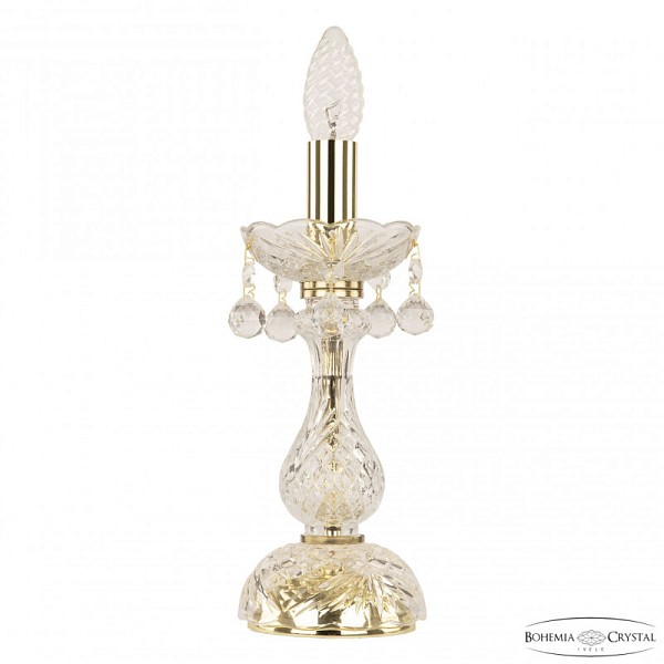Настольная лампа декоративная Bohemia Ivele Crystal 108 золото арт. 108L/1-27 G