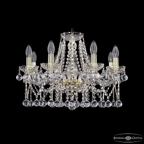 Подвесная люстра Bohemia Ivele Crystal 1413 золото арт. 1413/8/200 G Balls