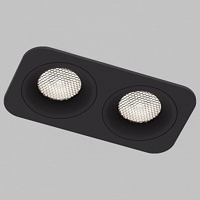 Встраиваемый светильник Elektrostandard Tetro черный арт. 15277/LED