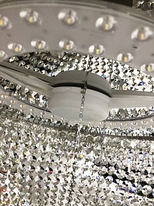 Потолочная люстра Bohemia Ivele Crystal 1932 никель арт. 19321/35IV/LED-DIM Ni