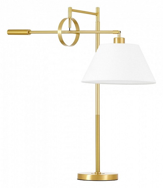 Настольная лампа декоративная LUMINA DECO 1124 латунь арт. LDT 1124 MD+WT