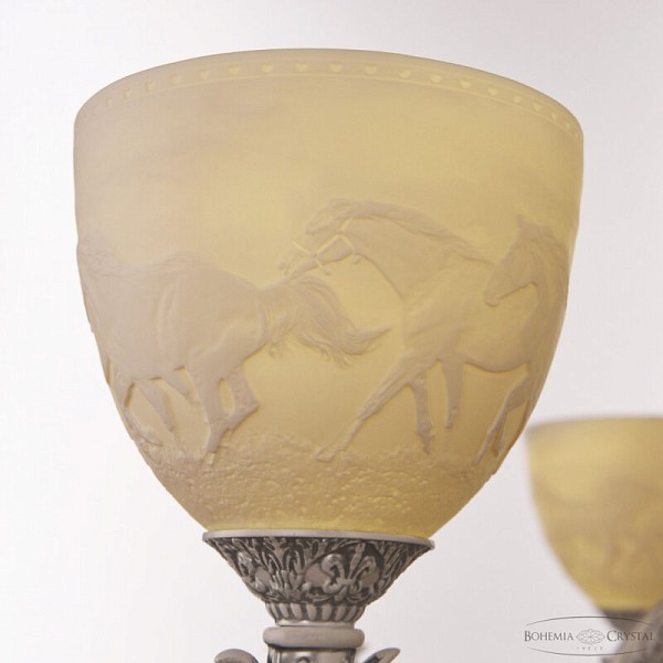 Подвесная люстра Bohemia Ivele Crystal AL7901 белый арт. AL79101P/8/250 WMN P1 U Horse