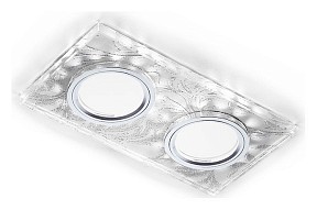 Встраиваемый светильник Ambrella Light S разноцветный арт. S234/2 W/CH/WH