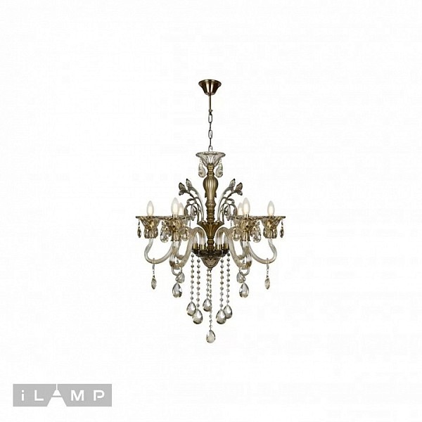 Подвесная люстра iLamp Asia бронза арт. 61082-6 BR