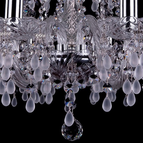 Подвесная люстра Bohemia Ivele Crystal 1410 металл арт. 1410/10/240/Ni/V0300