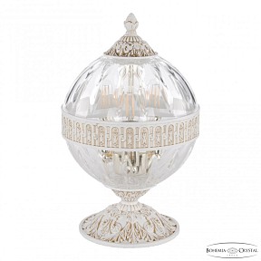 Настольная лампа декоративная Bohemia Ivele Crystal AL5681 белый арт. AL5681L/20 WMG Clear/C