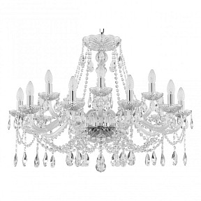 Подвесная люстра Bohemia Ivele Crystal 107 никель арт. 107/10+5/300 Ni