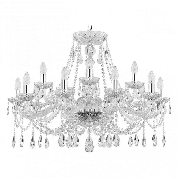 Подвесная люстра Bohemia Ivele Crystal 107 никель арт. 107/10+5/300 Ni