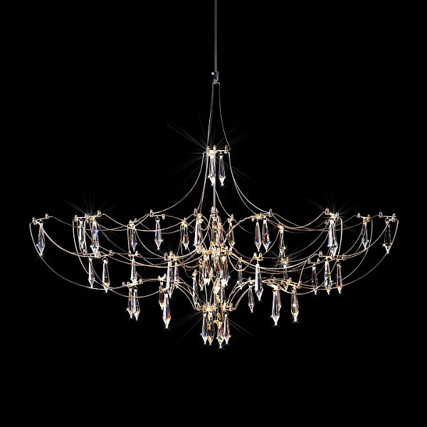 Подвесная люстра Loft it Mira металл арт. 10589/900 Silver Asfour