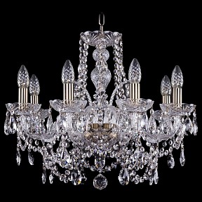 Подвесная люстра Bohemia Ivele Crystal 1411 золото арт. 1411/8/195/Pa