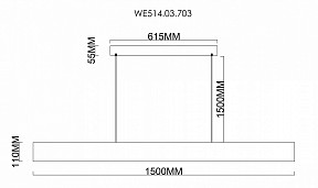 Подвесной светильник Wertmark Edda дерево арт. WE514.03.703