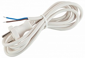 Сетевой провод Эра  белый арт. UX-2x0,75-1,5m-W