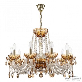 Подвесная люстра Bohemia Ivele Crystal 5402 золото арт. 5402/10/240 G Amber/M-1H K721