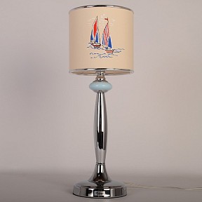 Настольная лампа декоративная Manne TL.7737-1BL хром арт. TL.7737-1BL (корабли) настольная лампа 1л