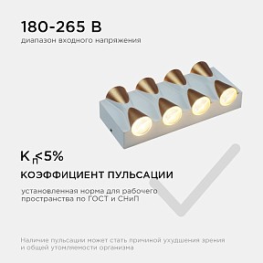Накладной светильник Apeyron Electrics  белый арт. 31-02