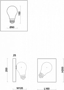 Бра Freya Evidence латунь арт. FR5372WL-01BS