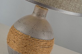 Настольная лампа декоративная Arti Lampadari Gaeta серый арт. Gaeta E 4.1.T3 GY