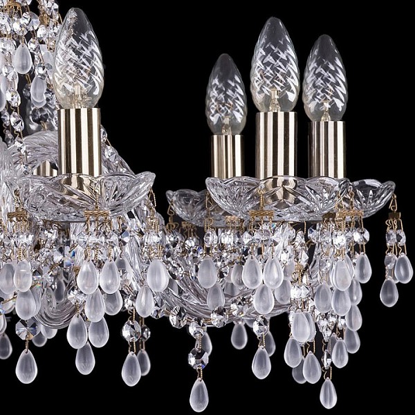Подвесная люстра Bohemia Ivele Crystal 1410 золото арт. 1410/10/240/Pa/V0300