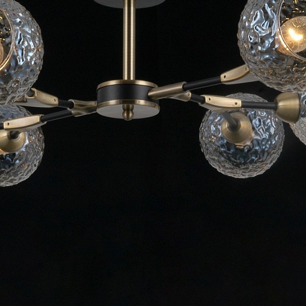 Люстра на штанге ILLUMICO  бронза арт. IL0253-8CSQ-79 BK AB