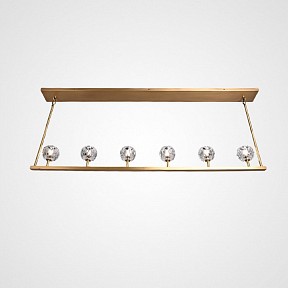 Светильник на штанге Imperiumloft RH Boule De Cristal Linear бронза арт. 40,1222