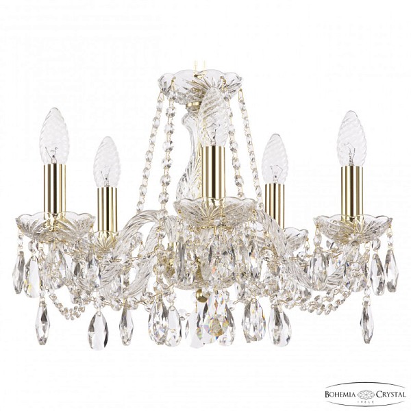 Подвесная люстра Bohemia Ivele Crystal 116 золото арт. 116/5/141 G