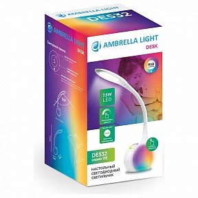 Настольная лампа офисная Ambrella Light DE белый арт. DE532