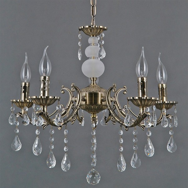 Подвесная люстра ILLUMICO CASTOR бронза арт. IL9927-5PSQ-24 AB CASTOR
