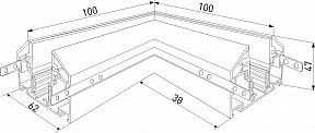 Соединитель для треков Elektrostandard Slim Magnetic черный арт. a067414