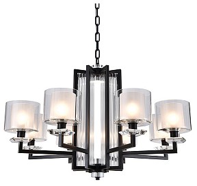Подвесная люстра Newport ALEXANDRA золото арт. 4408+1/C black+gold