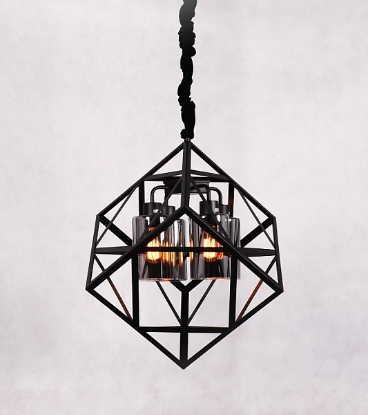 Подвесная люстра LUMINA DECO Brutte черный арт. LDP 11339-4 BK