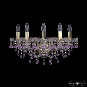 Бра Bohemia Ivele Crystal 1410 золото арт. 1410B/5/160/XL G V7010