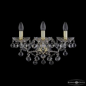 Бра Bohemia Ivele Crystal 1409 золото арт. 1409B/3/160/XL G