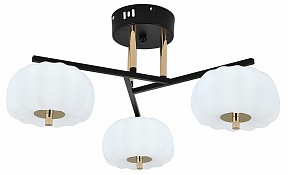 Люстра на штанге Escada Halma золото арт. 10301/3LED