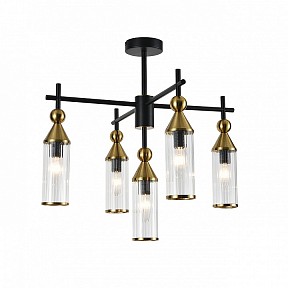 Люстра на штанге Indigo Torazzo черный арт. 13037/5R Black