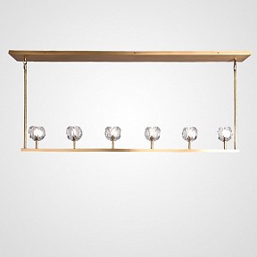 Светильник на штанге Imperiumloft RH Boule De Cristal Linear бронза арт. 40,1222
