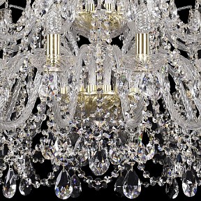 Подвесная люстра Bohemia Ivele Crystal 1411 золото арт. 1411/16+8/360/2d/G