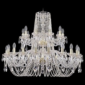 Подвесная люстра Bohemia Ivele Crystal 1402 золото арт. 1402/20+10/360/2d/G