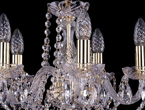 Подвесная люстра Bohemia Ivele Crystal 1402 золото арт. 1402/5/141/G
