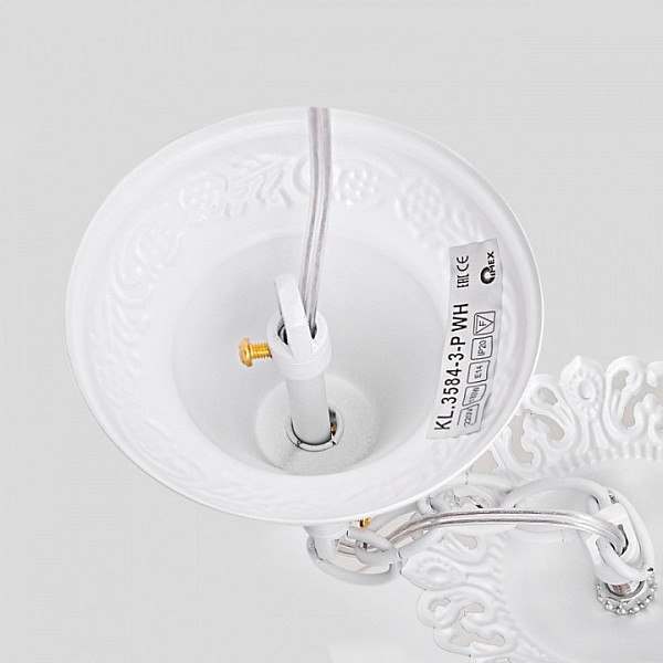Подвесная люстра Imex KL.3584 белый арт. KL.3584-3-P WH