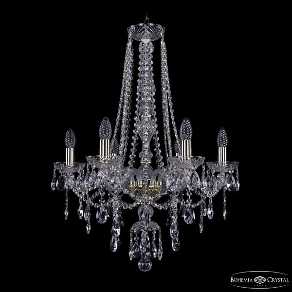 Подвесная люстра Bohemia Ivele Crystal 1415 золото арт. 1415/6/200/h-75 G