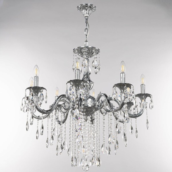 Подвесная люстра Bohemia Ivele Crystal AL7901 никель арт. AL79101/8/250 B Ni
