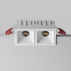 Встраиваемый светильник Maytoni Alfa LED белый арт. DL043-02-10W3K-SQ-W-1